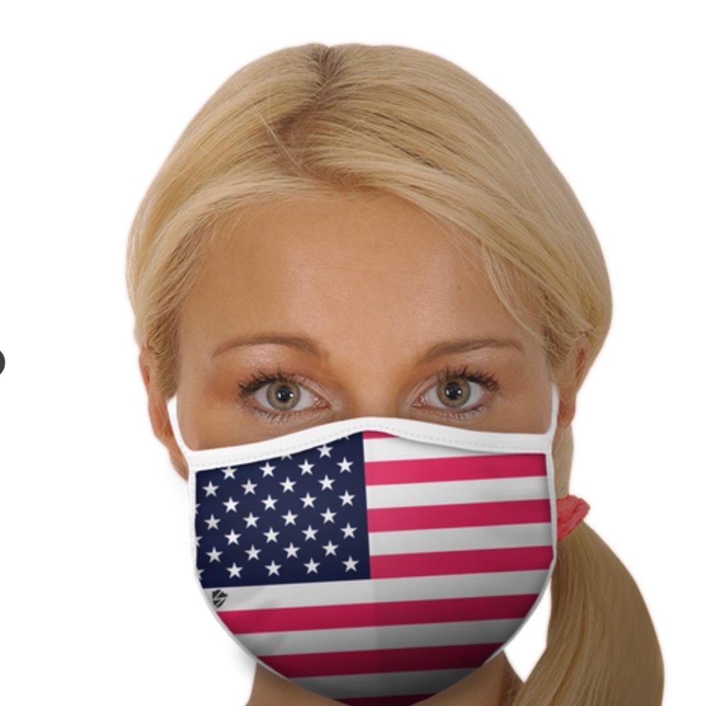 USA flag mask